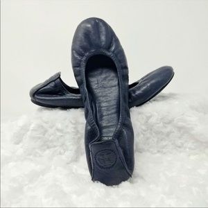 Tory Burch  'Eddie' ballerina flat blue (A)